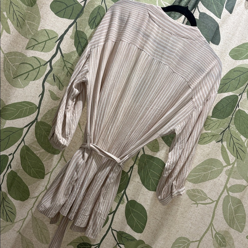 Hem & Thread Cream Striped Cardigan - Picture 5 of 5